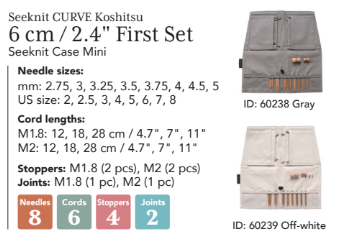 Sets - IC Needles - C U R V E - Case Type Seeknit Case Mini