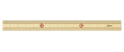 Bamboo Measuring Ruler - Durable Eco-Friendly Wooden Ruler