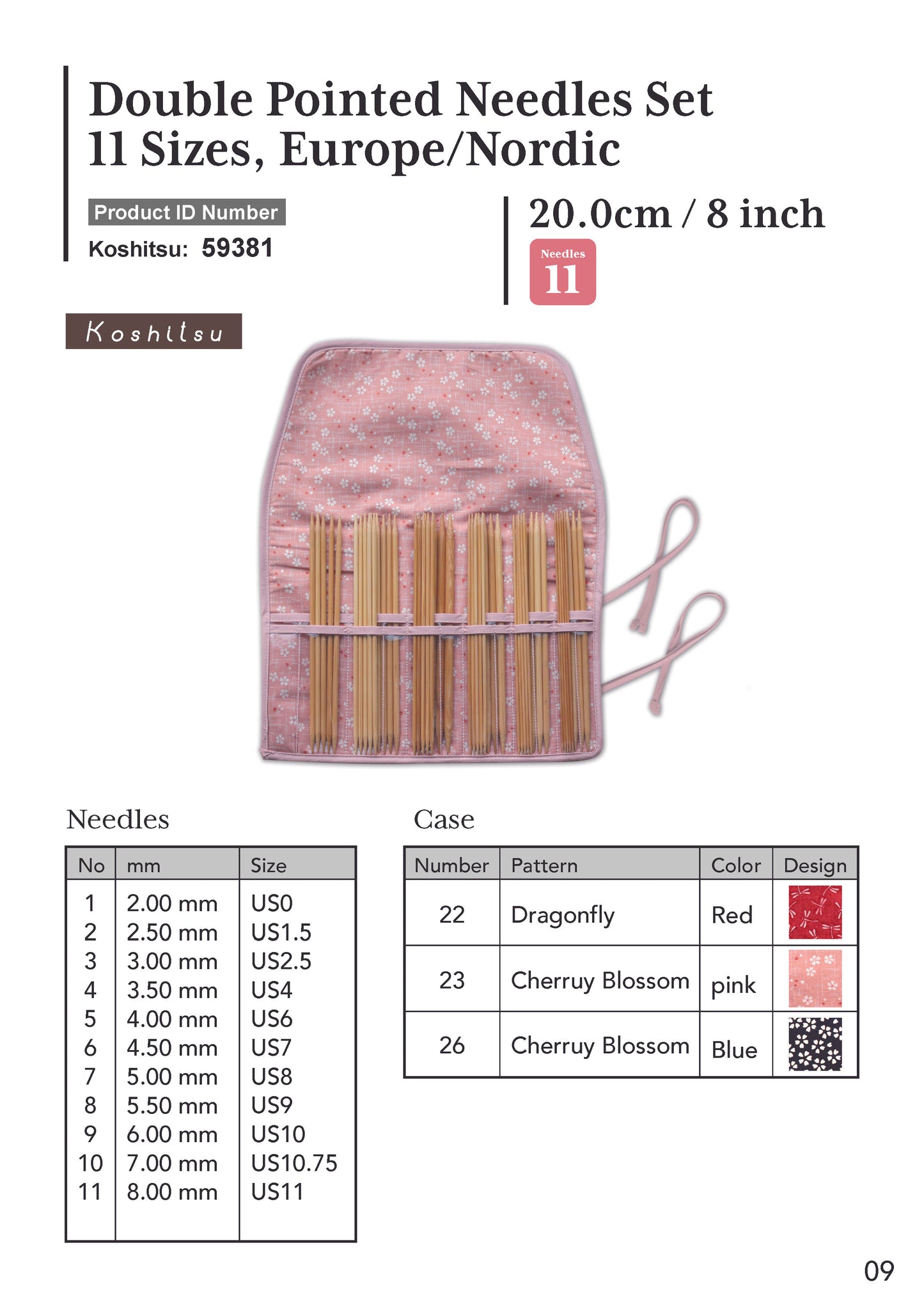 Sets - Double Point Needles - Case Type A