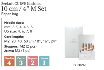 Sets - IC Needles - C U R V E  - Case Type Craft Paper