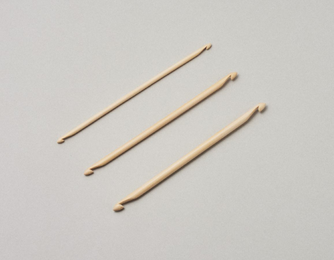 Crochet Hooks - Double Ended - Afghan & Tunisian - Shirotake - 10cm(4″), 15cm(6″) and 30cm(12″)