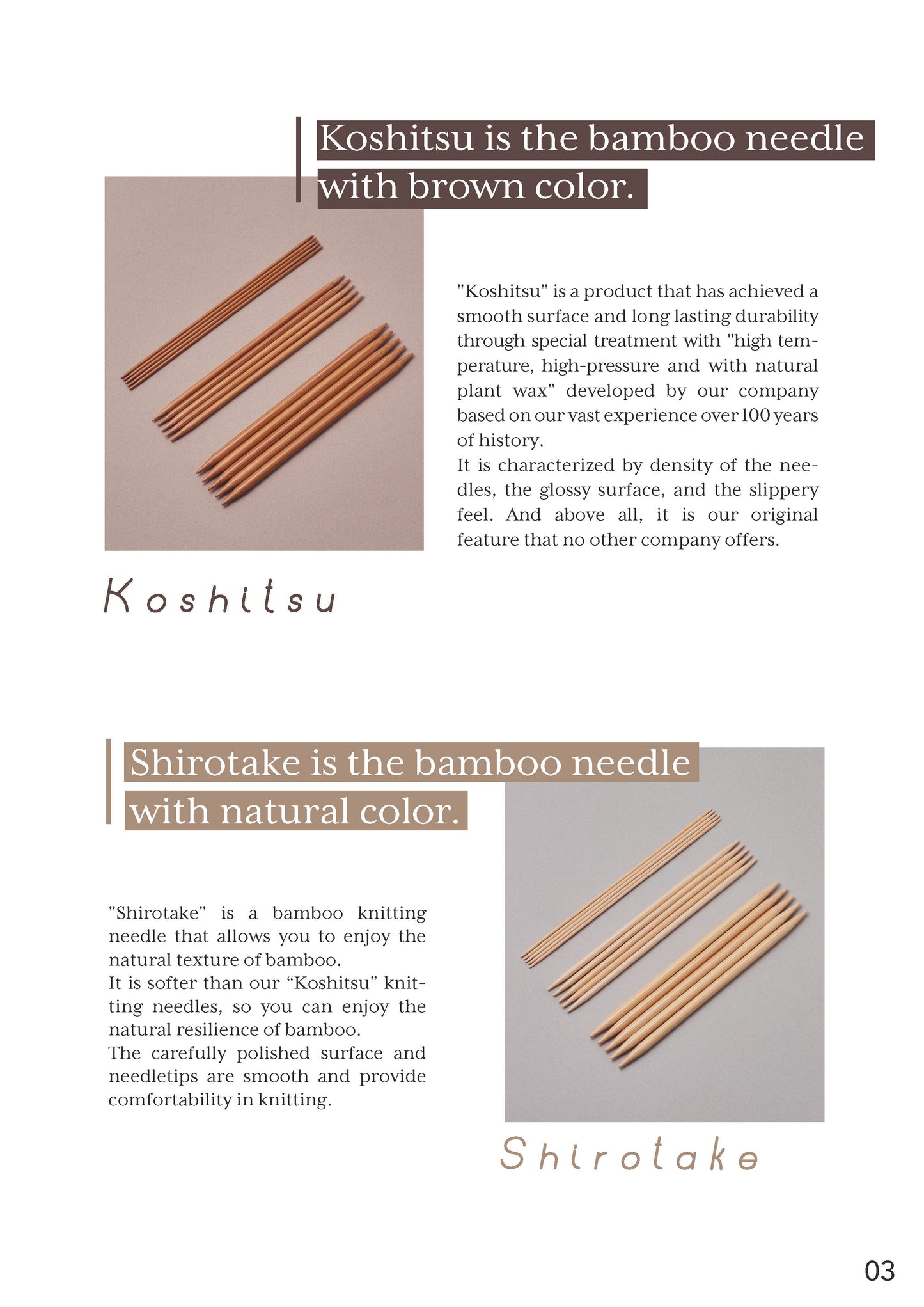 Sets - Double Point Needles - Case Type A