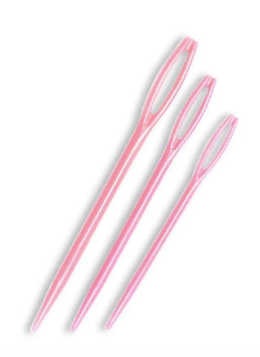 Yarn Darning Needles - Thick - Plastic - Set of 3, 94mm, 82mm, 70mm